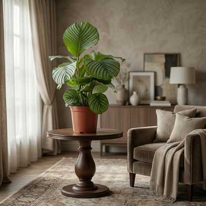Calathea Orbifolia - Pauwenplant - pot 21cm - hoogte 60 - 70cm