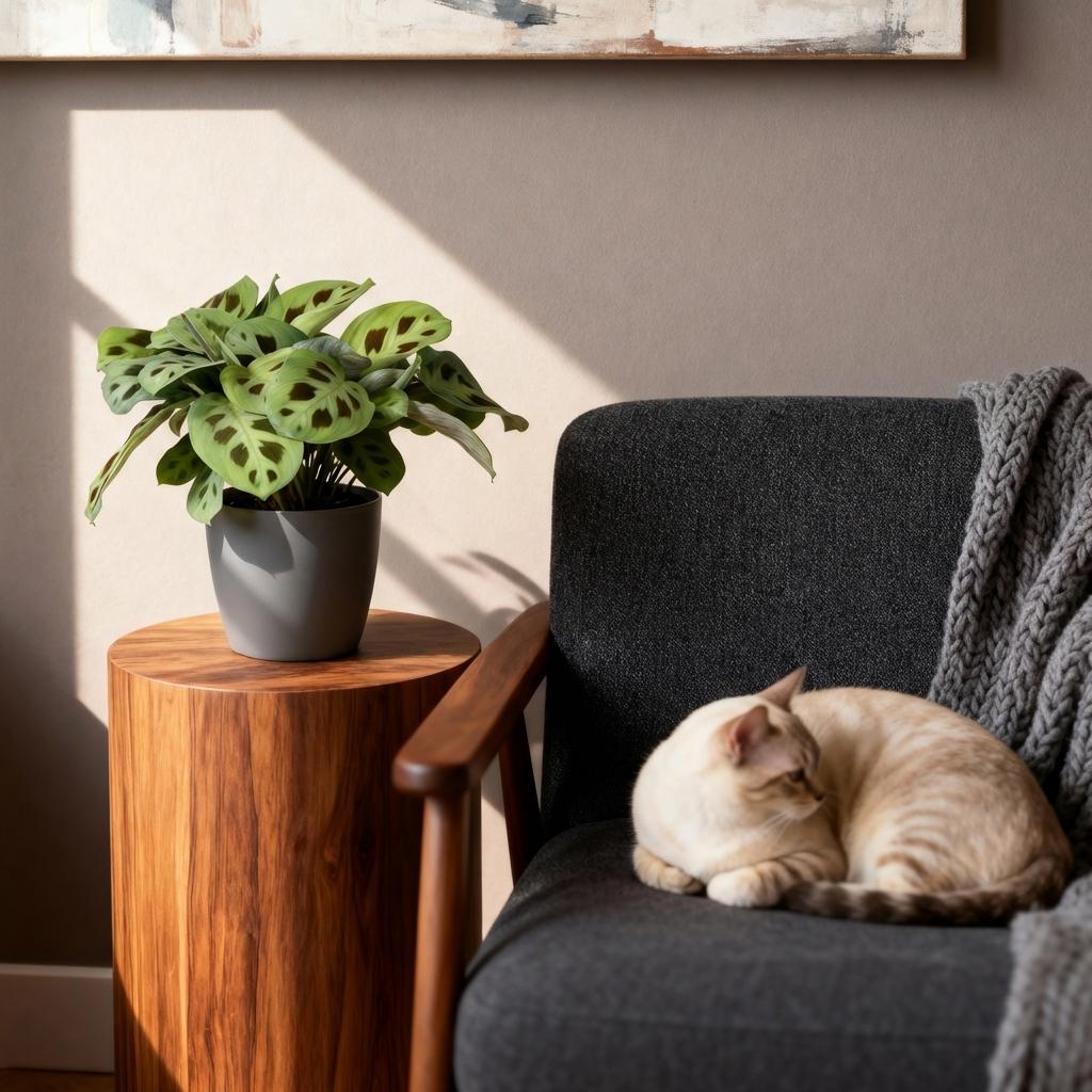 Green boutiQ - Kamerplant - Maranta Fascinator Kerchoveana - Zebraplant - Huisdiervriendelijke Plant - Groen - 2 Planten - met Potter Grijs - Pot 12cm - Hoogte 25cm