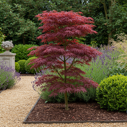 Acer palmatum 'Trompenburg' - Japanse Esdoorn - hoogte 70cm