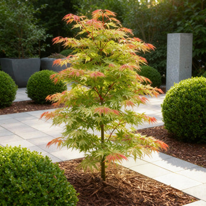 Acer palmatum 'Phoenix' - Roze - 1 Plant - Japanse Esdoorn - hoogte 35cm
