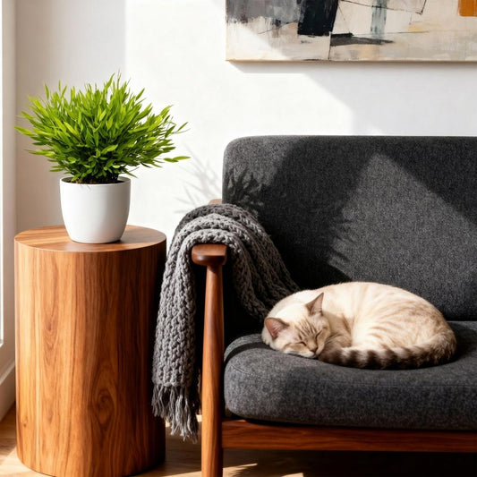 Green boutiQ - Kamerplant - Bamusa Pogonatherum Monica - Bamboegras - Huisdiervriendelijke Plant - Groen - 2 Planten - met Potter Wit - Pot 12cm - Hoogte 20cm