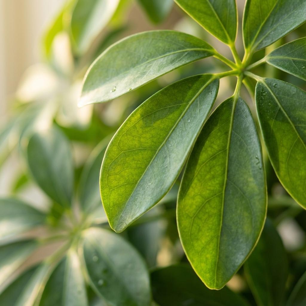 Schefflera Arab Nora met Mand Zeegras naturel  - 70cm - Ø21