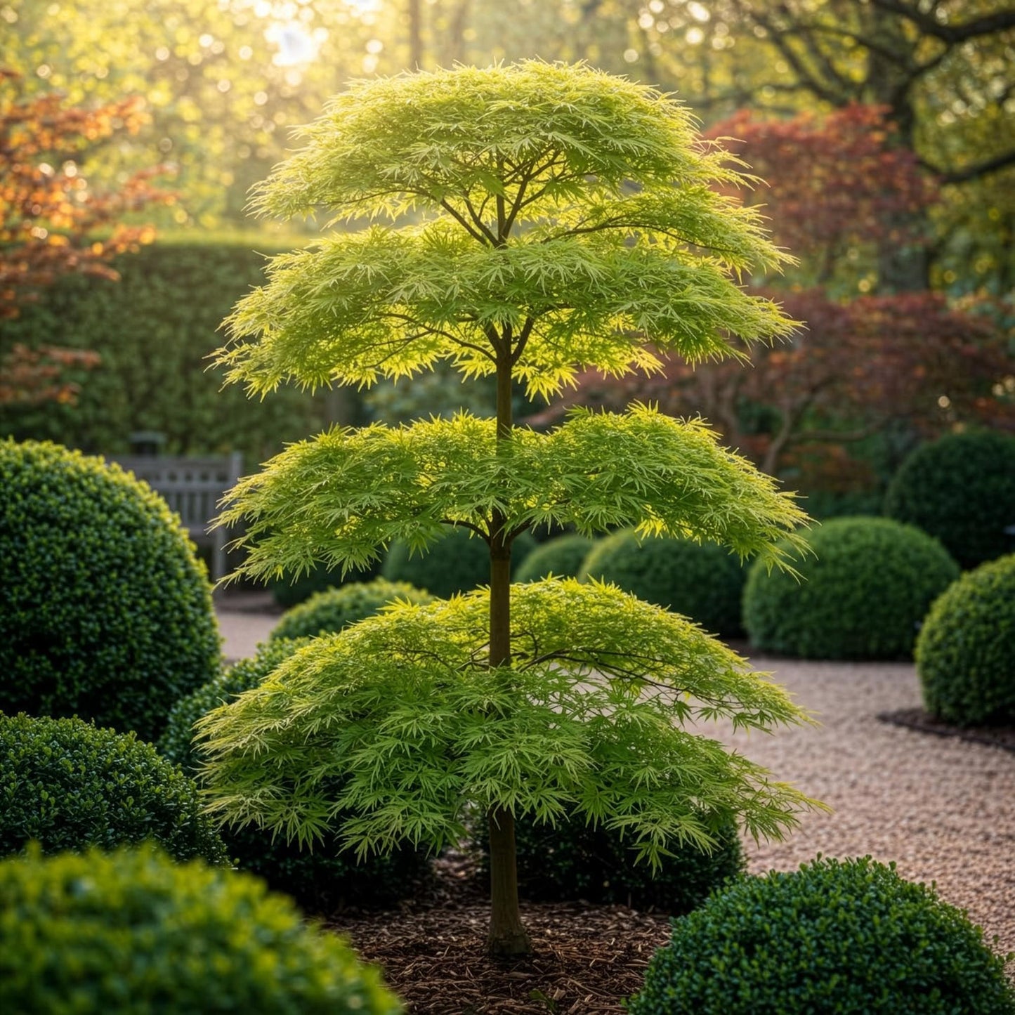 Acer palmatum 'Emerald Lace' - Japanse Esdoorn - hoogte 35cm