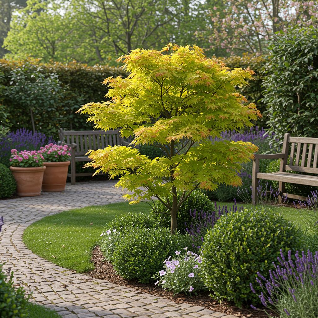 Acer palmatum 'Jordan' - Japanse Esdoorn - hoogte 70cm