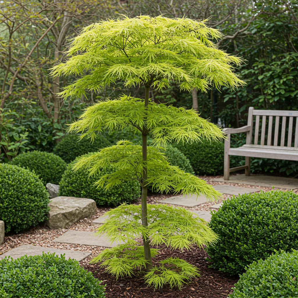 Acer palmatum 'Koto-no-Ito' - Japanse Esdoorn - hoogte 70cm