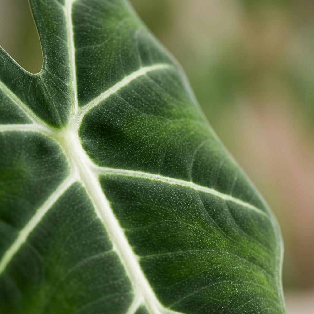 Green boutiQ - Kamerplant - Olifantsoor - Alocasia Frydek - Groen - Weinig onderhoud - 1 Plant - met Potter Wit - Pot 19cm - Hoogte 60cm