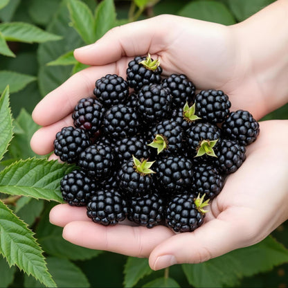 Rubus 'Thornless Evergreen' - Doornloze zwarte Braam