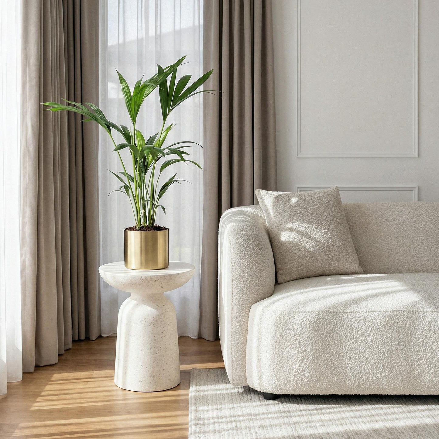Green boutiQ - Kamerplant - Howea Forsteriana - Kentia Palm - Weinig Onderhoud - Groen - 1 plant - Pot 17cm - Hoogte 70-75cm