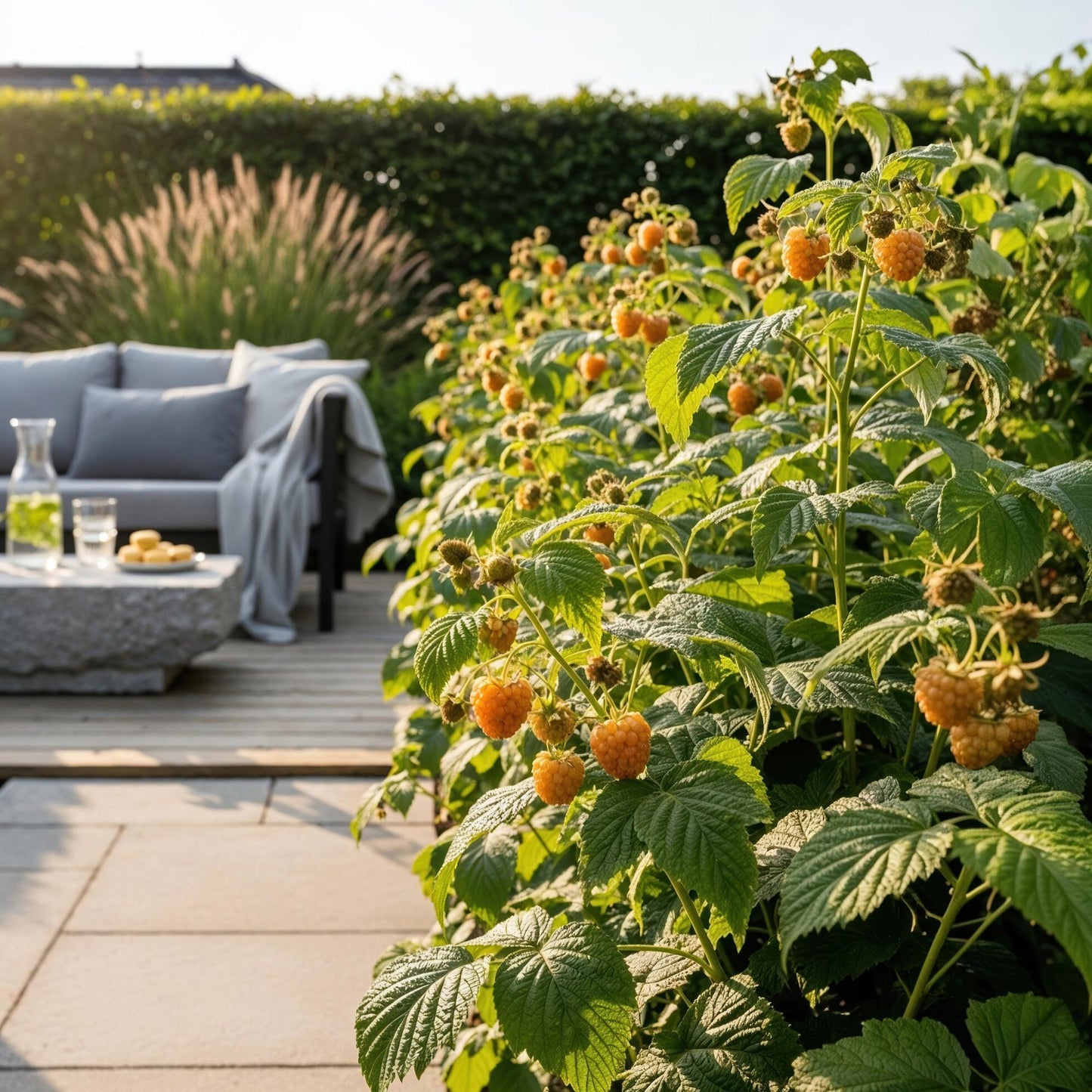 Rubus idaeus 'Fallgold' - Gele Framboos - - -