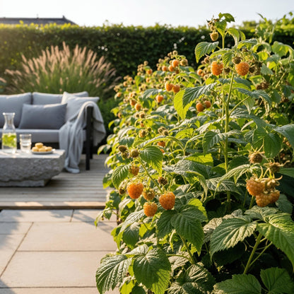 Rubus idaeus 'Fallgold' - Gele Framboos - - -